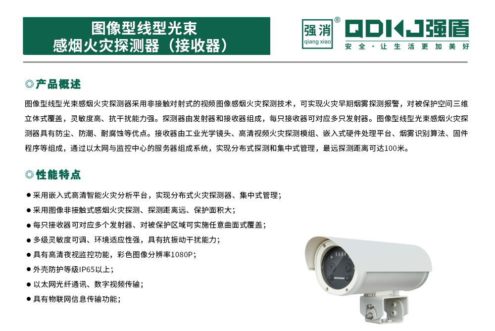圖像型線型光束感煙火災探測器